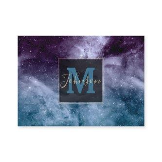 Watercolor and nebula abstract design