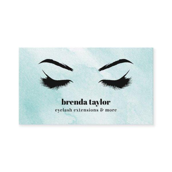 Watercolor Aqua Chic Eyelash Browbar professional
