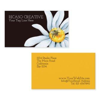 Watercolor Bee on Flower Custom Personalized