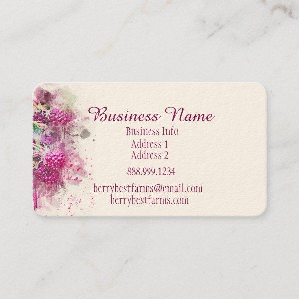 Watercolor Berries Business Name