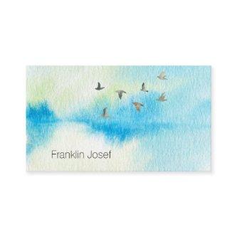 Watercolor Birds In the Sky