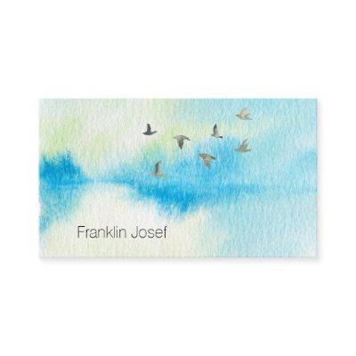 Watercolor Birds In the Sky