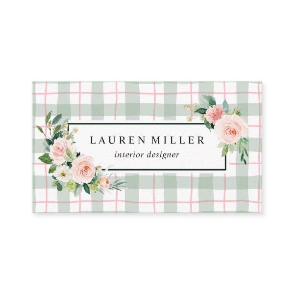 Watercolor Bloom | Pastel Plaid