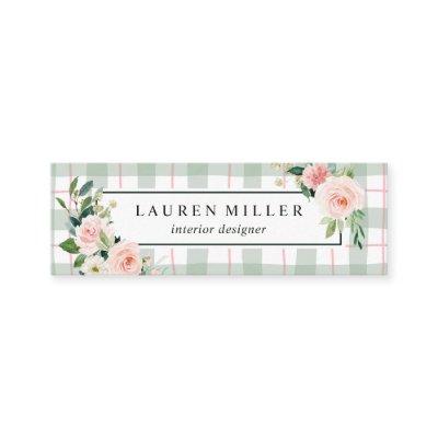 Watercolor Bloom | Pastel Plaid Mini