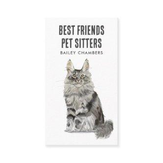 Watercolor Cat Pet Sitter