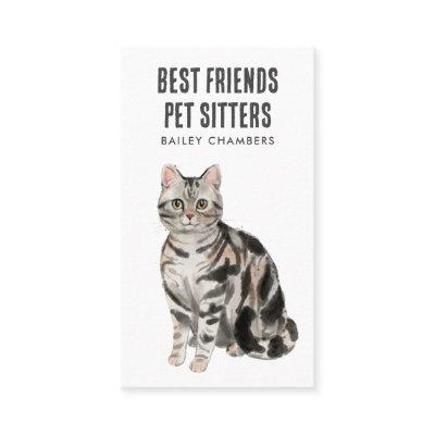 Watercolor Cat Pet Sitter