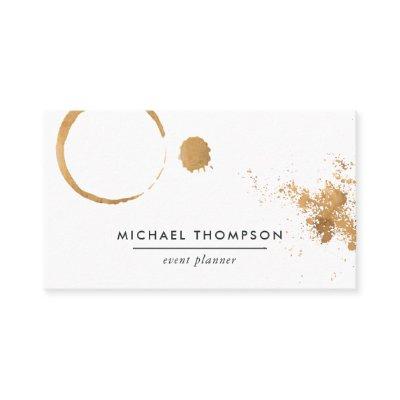 Watercolor Coffee Stains and Splashes