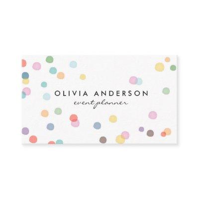 Watercolor confetti Colors  Event
