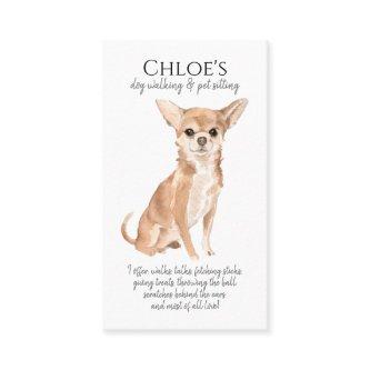 Watercolor Dog Walker Pet Sitter