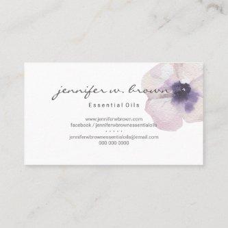 Watercolor Floral Essential Oils Aromatheraphy