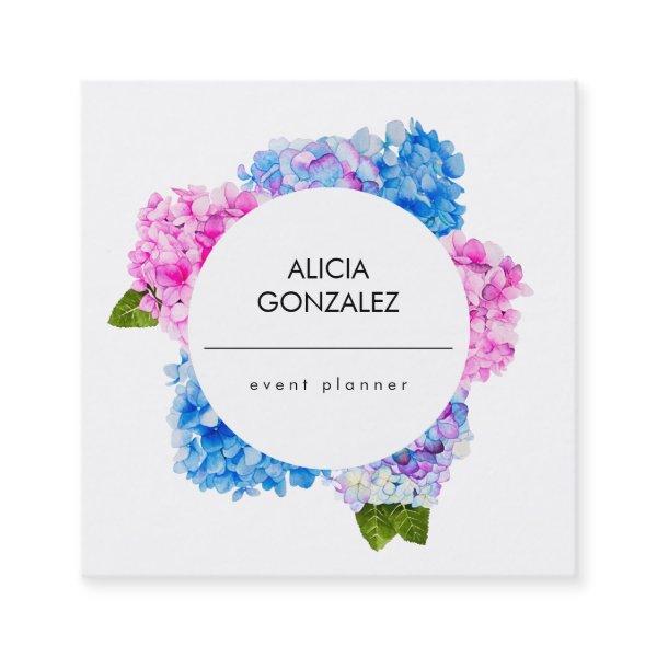 Watercolor Floral Hydrangea Square