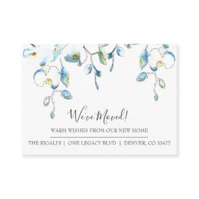 Watercolor Floral New Home Moving Announcement