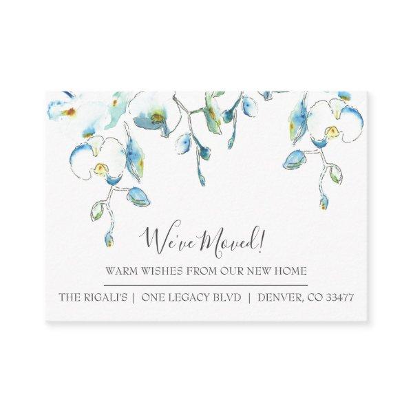 Watercolor Floral New Home Moving Announcement