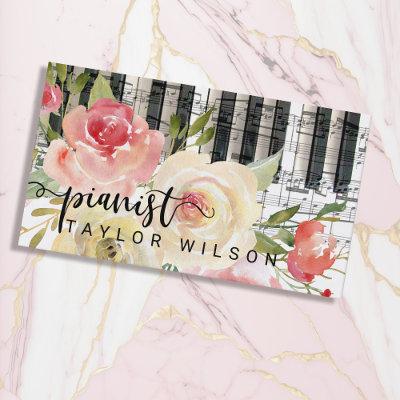 watercolor floral pianist script