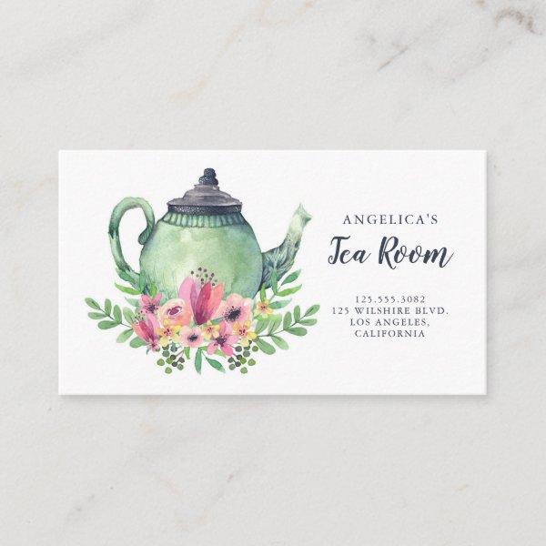 Watercolor Floral Shabby Chic Tea Room
