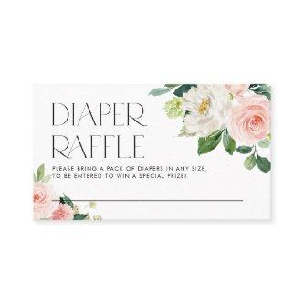 Watercolor Garden Flowers Diaper Raffle