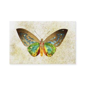 *~* Watercolor Gold Glitter Gilded Gold Butterfly