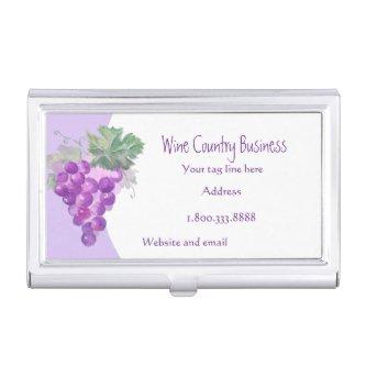 Watercolor Grapes Wine Country Tours or Vineyard   Case