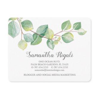 Watercolor Green Eucalyptus