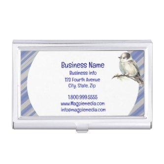 Watercolor Grey Jay Bird Wildlife Nature Art   Case