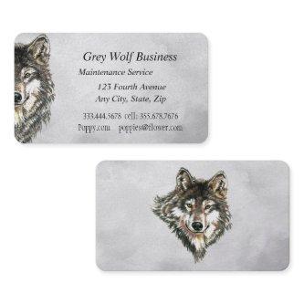Watercolor Grey Wolf Animal Custom
