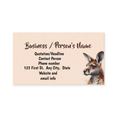 Watercolor Kangaroo Animal Custom  Business