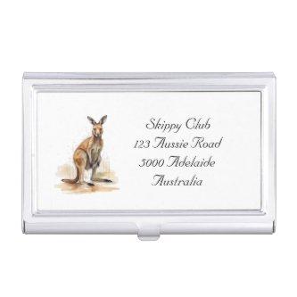 watercolor kangaroo customizable  case