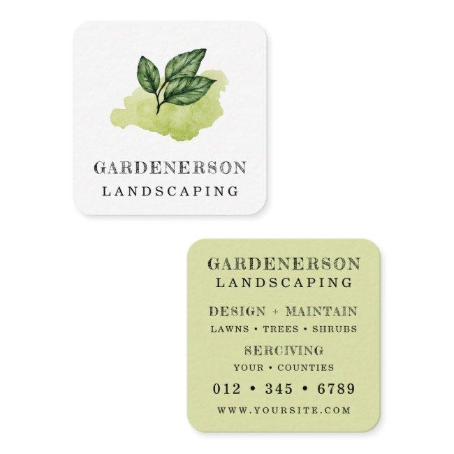Watercolor Landscaping Care Square