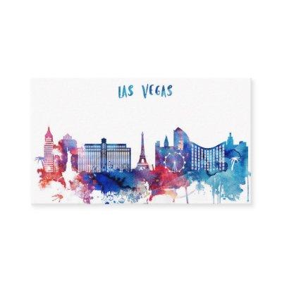 Watercolor Las Vegas Skyline