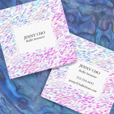 Watercolor Leaves Feathers Flow Modern Design Square