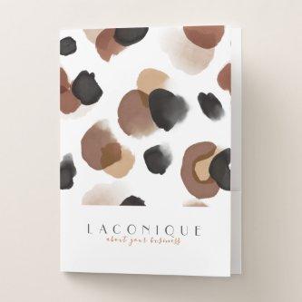 Watercolor | Leopard print  | Abstract Pocket Folder