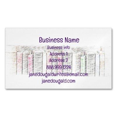 Watercolor Library Old Books Writer  Magnet