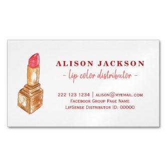 Watercolor lipstick red gold lip color distributor  magnet