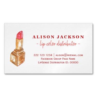 Watercolor lipstick red gold lip color distributor  magnet