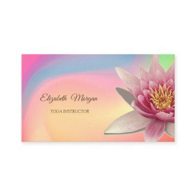 Watercolor Lotus, Yoga Colorful