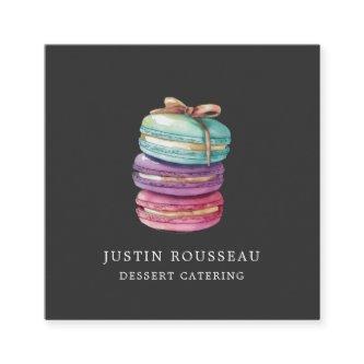 Watercolor Macaron Cookies Baker Pastry Chef  Square