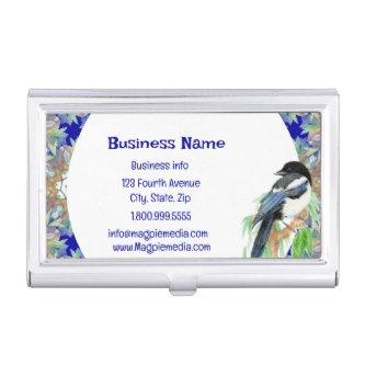 Watercolor Magpie Bird Nature Wildlife Art   Case