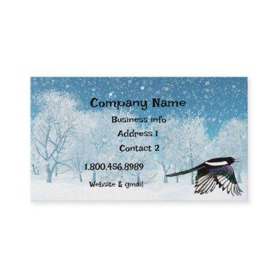 Watercolor Magpie, Bird, Nature, Wildlife