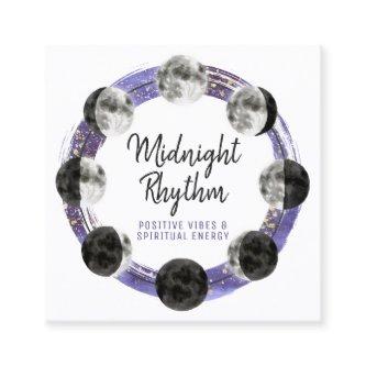 Watercolor Moon Lunar Cycle Night Sky Social Media Square