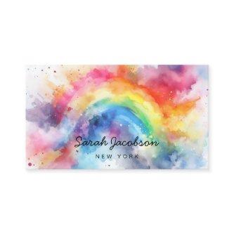 Watercolor Paint Explosion Rainbow Colored