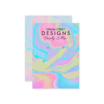 Watercolor Paint Splatter Earring Display Card