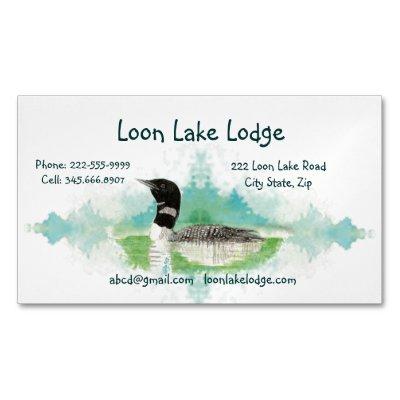 Watercolor Painting Loon, Wilderness Bird   Magnet