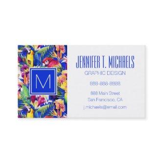 Watercolor Parrots | Add Your Name