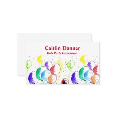Watercolor Party Balloons
