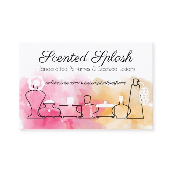 Watercolor perfume scents lotions