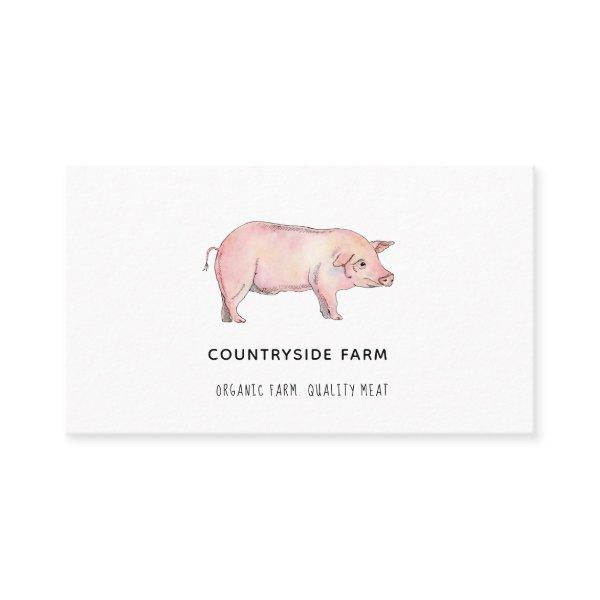 Watercolor Pig