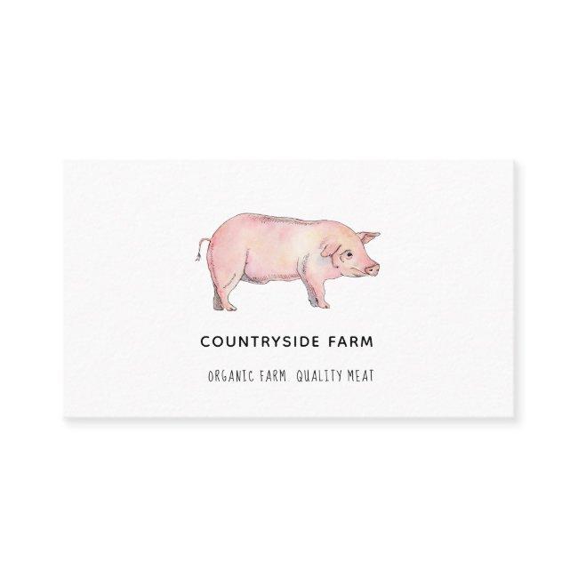 Watercolor Pig