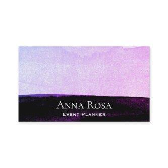 *~* Watercolor Pink Purple Black Lavender Abstract