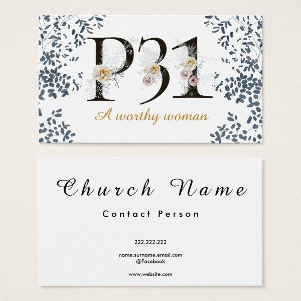 Watercolor Proverbs 31 Christian Message Card