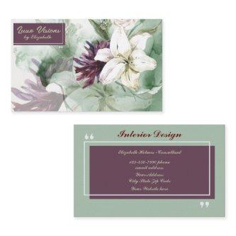Watercolor Rose, Lily, Magnolia